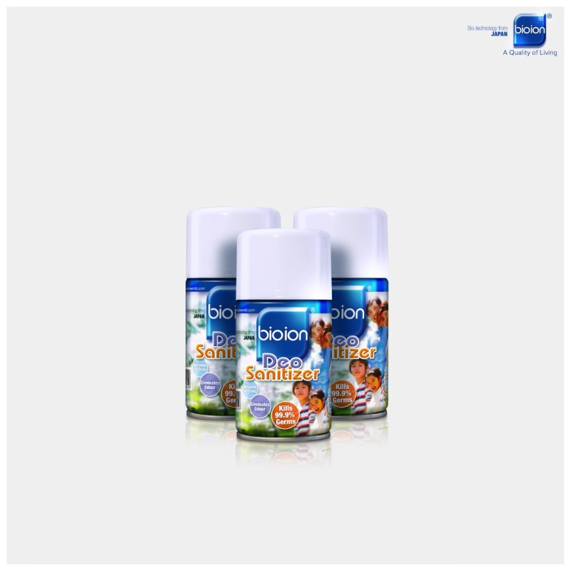 Bioion Deo ontsmettingsmiddel Spray 250ml navulling 3-pack set