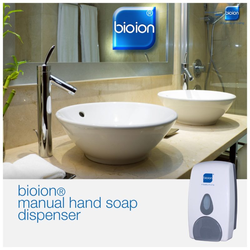 Toilet, Sanitair, badkamer dispenser Bioion Manual hand foam zeep pomp dispenser 800ml